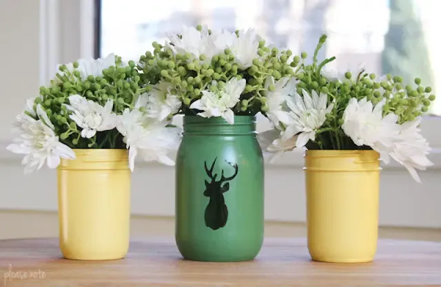 DIY Mason Jar Vases