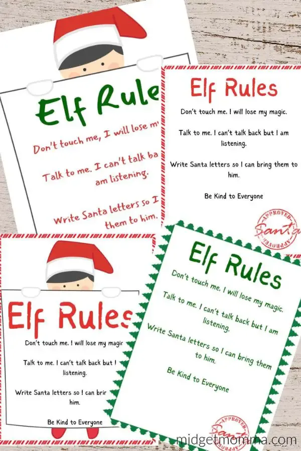 Elf On The Shelf Rules