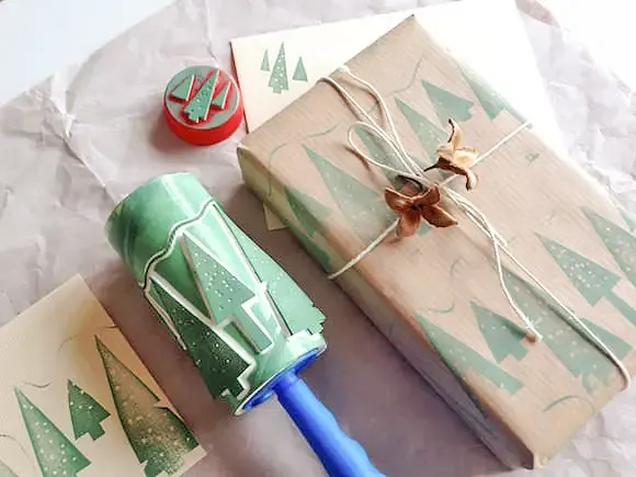 Lint Roller Christmas Tree Stamp By Handmade Charlotte