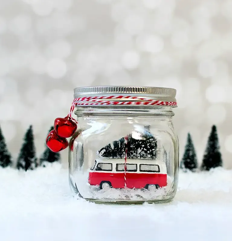 Mason Jar Snow Globes Vintage Cars & Trucks