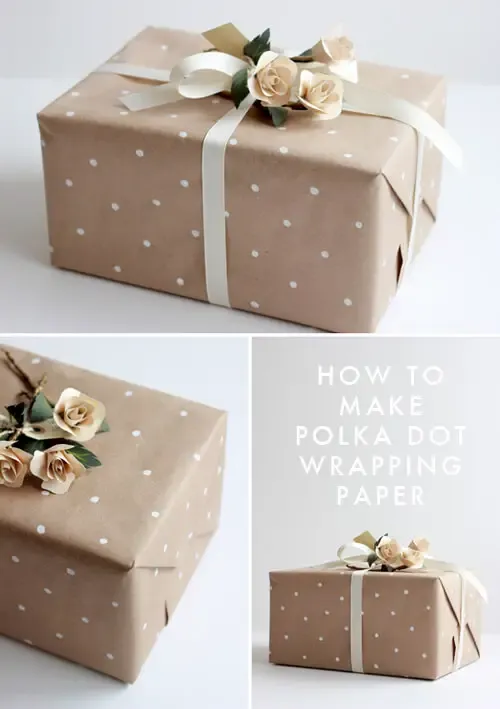 Polka Dot Kraft Paper