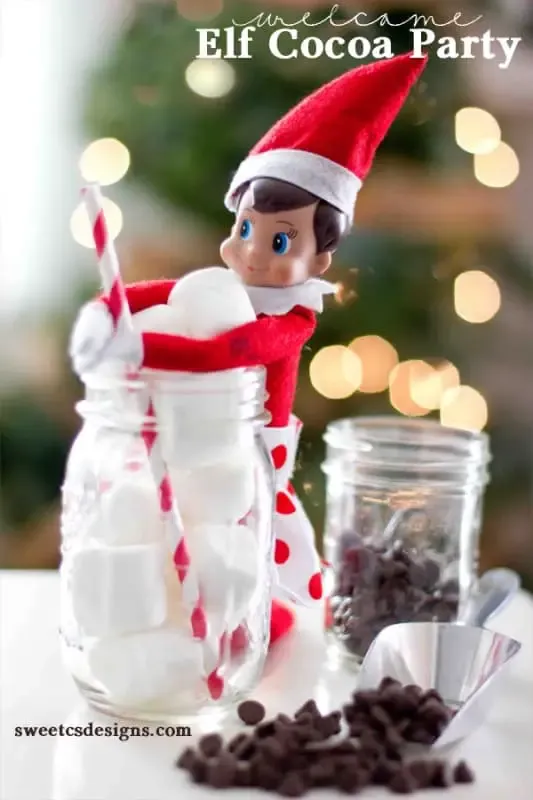 Welcome Elf On A Shelf Cocoa Party & Printables